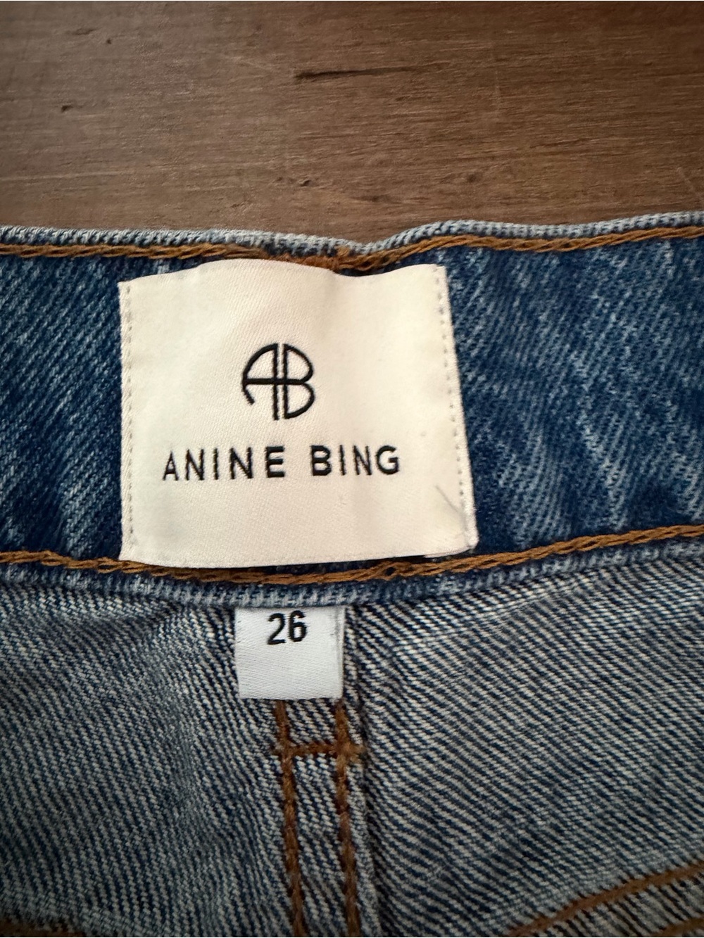 Anine Bing Brie High-Rise Wide Leg Jeans - Picture 5 of 6